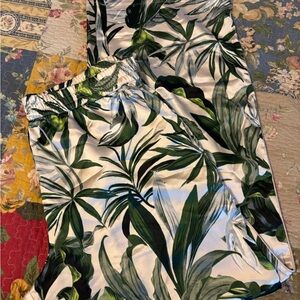 VICTORIA'S SECRET Green Leaf Print Pajama Bottoms Women's XL